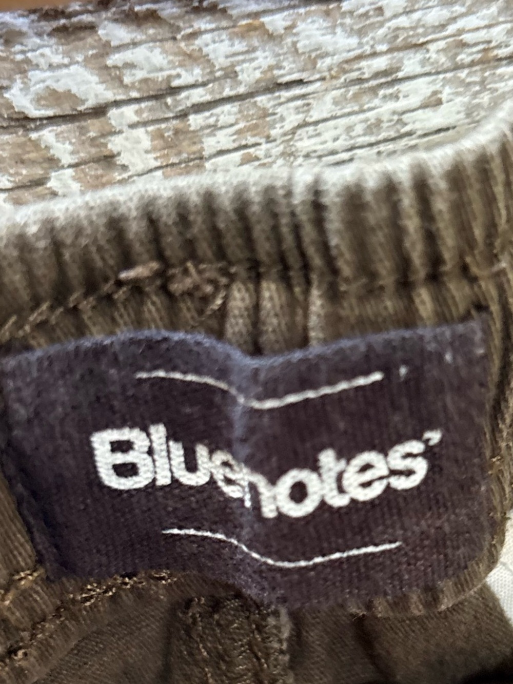 Bluenotes | Loose Cotton Cargo Pants with Drawstring - Men's L, Olive Green - Picture 4 of 7